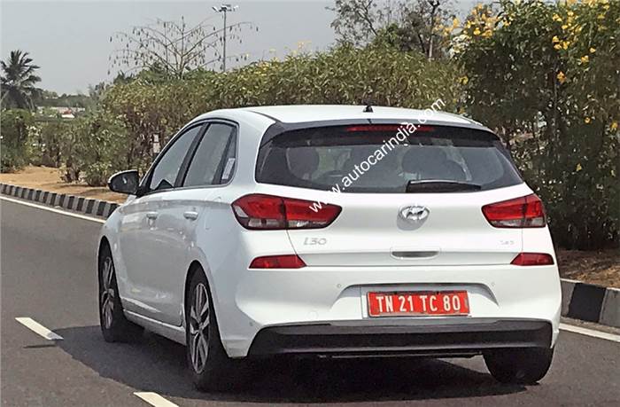Hyundai i30 spied testing in India